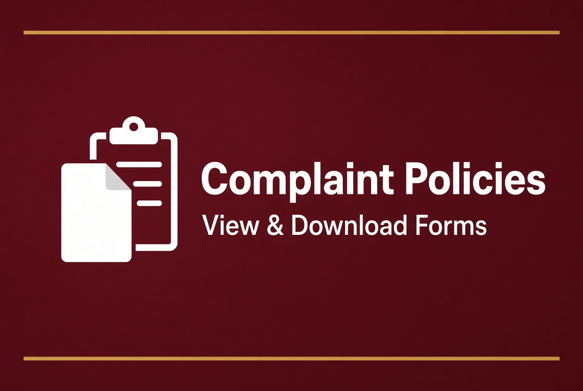 Complaint Policies β View and download forms